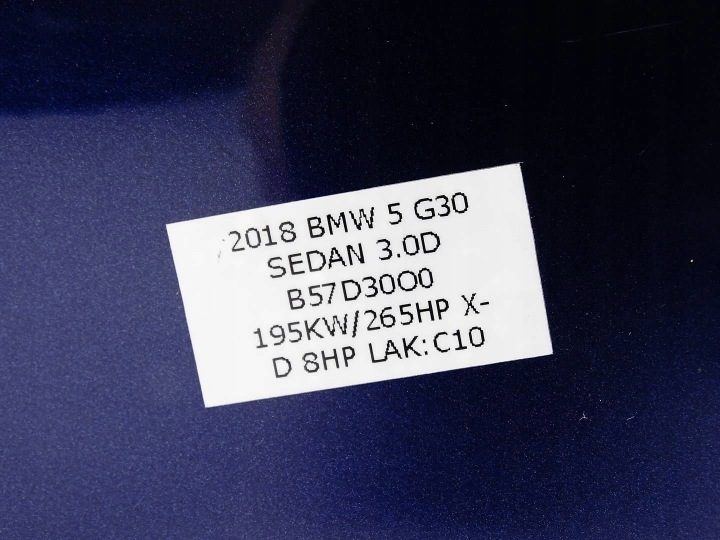 Лючок горловины бензобака BMW 5 G30 G31 Mediterranblau C10, фото 3