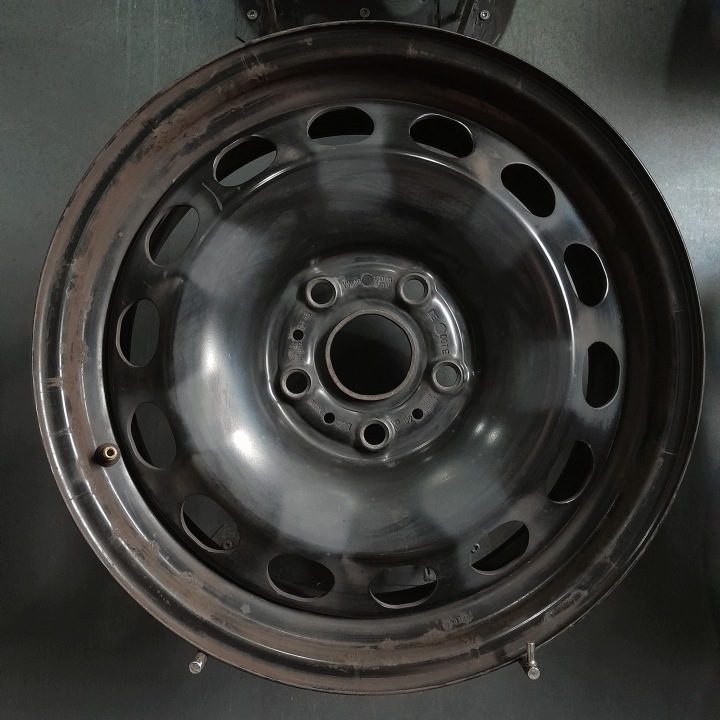4× Штампованный диск Volkswagen OE 6.5" x 16" 5x112 ET 46, фото 4