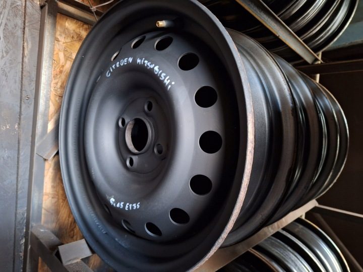 4× Штампованный диск Toyota OE CITROEN C1 TOYOTA AYGO PEUGEOT 108 5.0" x 15" 4x100 ET 35, фото 1
