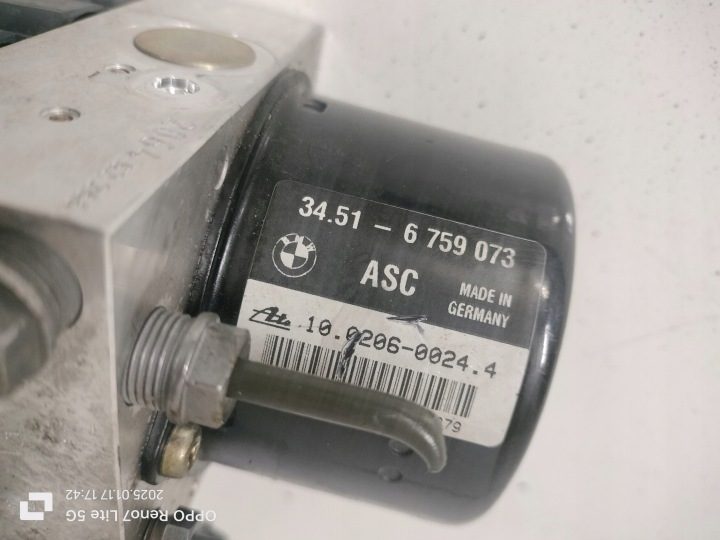НАСОС ABS 6759075 BMW E46 ГЛАВНЫЙ ТОРМОЗНОЙ ЦИЛИНДР 3451-6759073 БЛОК УПРАВЛЕНИЯ, фото 3