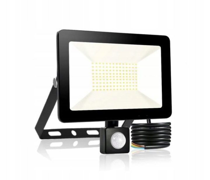 Прожектор Azaris 50W IP65 с датчиком движения 4500 lm 6000 K, фото 1