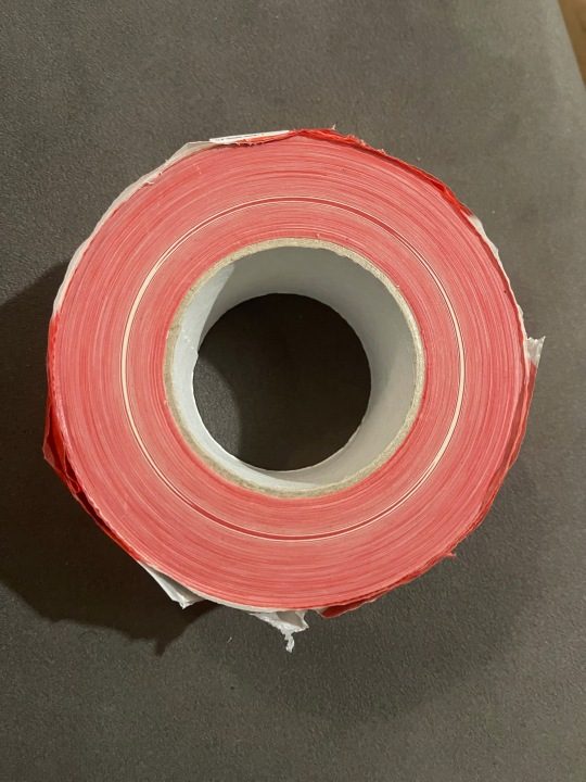 Шлейф проблесковый Paper-TECH biało-красный 7 см 500 м без клея, фото 5