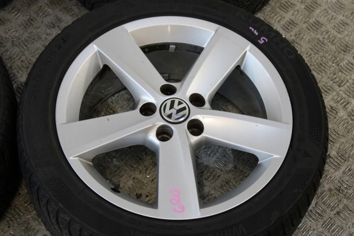 КОЛЕСА ЛИТЫЕ ДИСКИ 215/45 R16 ET46 VW POLO V 5 6R0 6R, фото 5