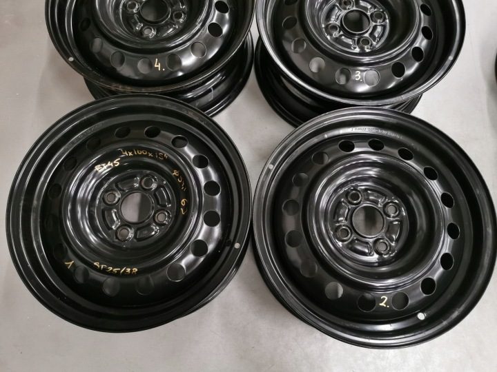 4× Штампованный диск Toyota OE Corolla, Yaris 6.0" x 15" 4x100 ET 45, фото 2