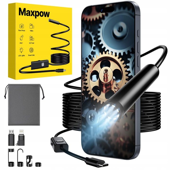 ENNOVOR Камера Эндоскопическая HD 1920 z 8 LED Водонепроницаемая IP67 Android iOS, фото 1