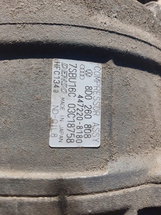 8D0260808 компрессор кондиционера Volkswagen Passat B5 04 1.9 TDI, фото 3