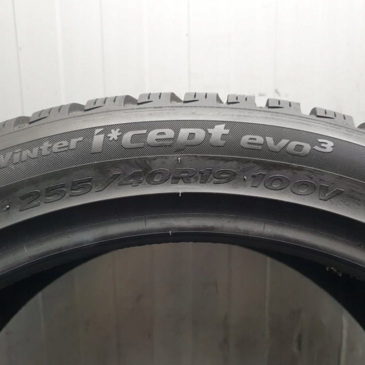 2× Шина зимняя Hankook Winter i*cept evo3 W330 255/40R19 100 В сцепление на снегу (3PMSF), защита диска, усилитель (XL), фото 9