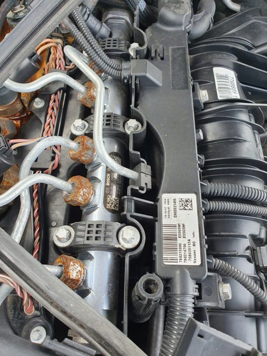BMW 2.0D N47D20A ТОПЛИВНАЯ РАМПА ДАТЧИК ТРУБКИ 0281002738 0445214182, фото 2
