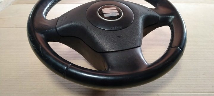 SEAT IBIZA III CORDOBA II 01-08 РУЛЬ КОЖАНЫЙ AIRBAG, фото 4