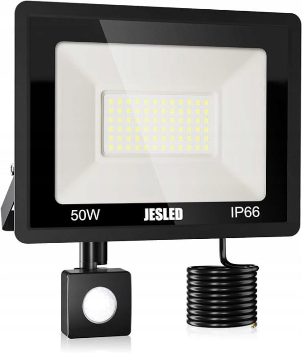 JESLED ФАРА LED С ДАТЧИКОМ ДВИЖЕНИЯ 20W IP66 ZIMNA BIEL, фото 1