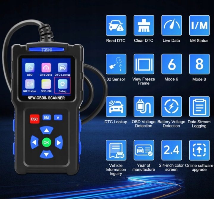 ТЕСТЕР СКАНЕР ИНТЕРФЕЙС ДИАГНОСТИЧЕСКИЙ OBD2 JDIAG T200, фото 2
