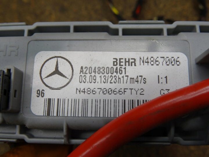 MERCEDES W204 W212 ОТОПИТЕЛЬ ЭЛЕКТРИЧЕСКИЙ ПРОВОДКА ШЛАНГИ A2048300461, фото 2