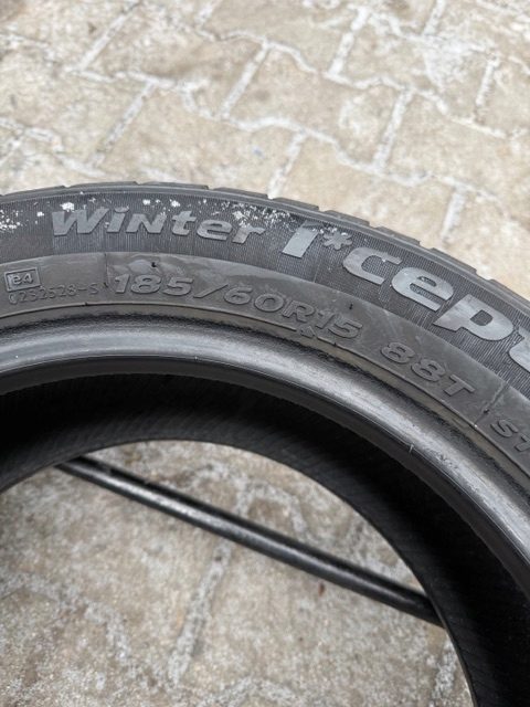 2× Шина зимняя Hankook Winter i*cept RS W442 185/60R15 88 т сцепление на снегу (3PMSF), усилитель (XL), фото 5