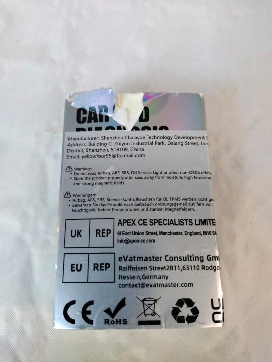 UWALK OBD2 V011 Считыватель kodów OBD УЦЕНКА, фото 3