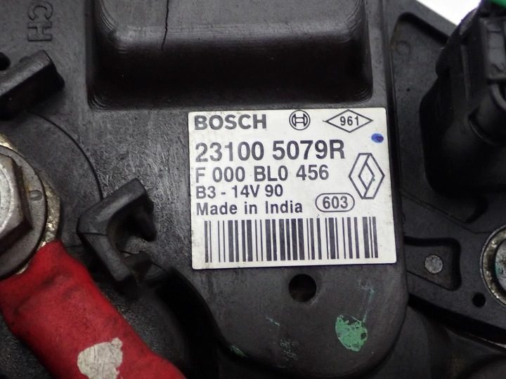 Генератор оригинал 231005079R Dacia Logan II Sandero II 0.9 TCe 14 г., фото 4