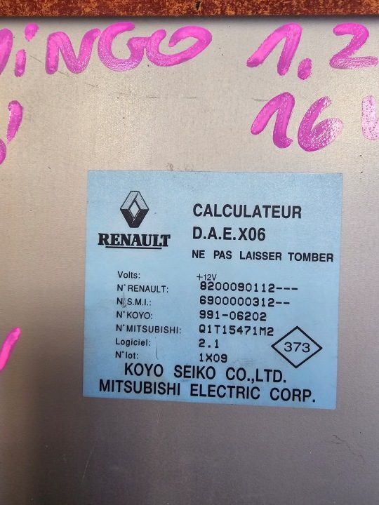 БЛОК УПРАВЛЕНИЯ ГИДРОУСИЛИТЕЛЯ RENAULT TWINGO 1998-2007 8200090112, фото 2