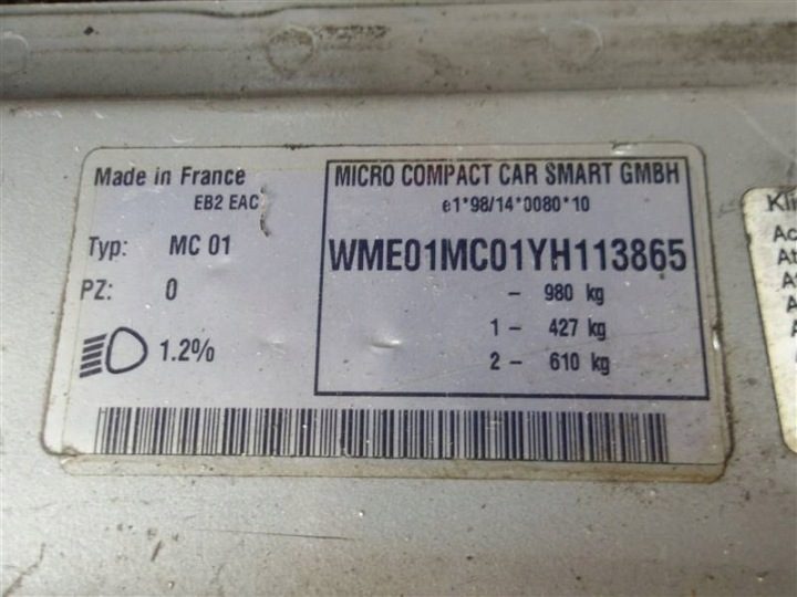 Двигатель Smart Fortwo 0.6, фото 2