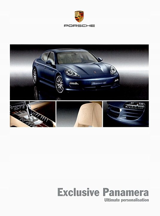 РЕКЛАМНЫЙ БУКЛЕТ № 1047 - PORSCHE. EXCLUSIVE PANAMERA, фото 1