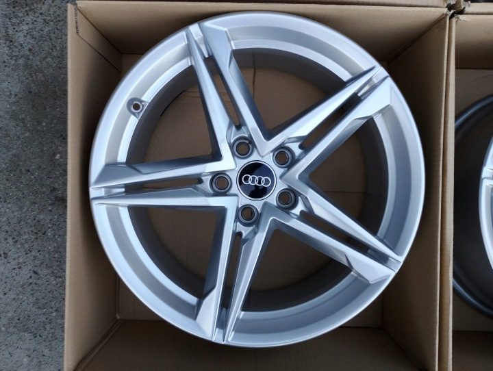 4× Литой диск Audi OE 8W0601025HM A4B8 8.0" x 18" 5x112 ET 40, фото 7