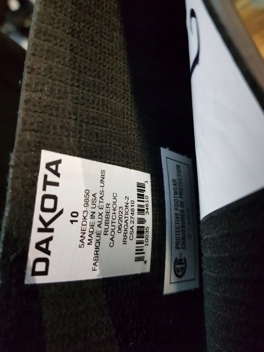 Резиновые сапоги рабочие DAKOTA разм. 43 стелька 28,5 см, фото 9