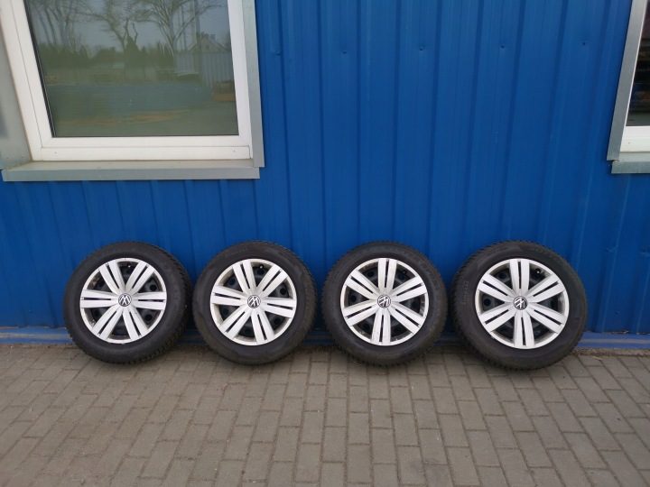VOLKSWAGEN CADDY TOURAN VW КОЛЕСА ДИСКИ ЛИТЫЕ ДИСКИ ЗИМНИЕ ШИНЫ 205/60R16, фото 1
