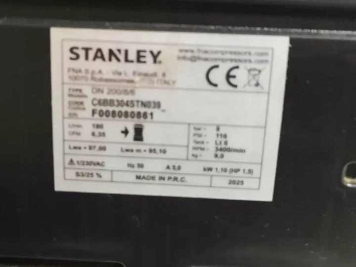 Компрессор безмасляный Stanley C6BB34STN039 6 l 8 бар, фото 5