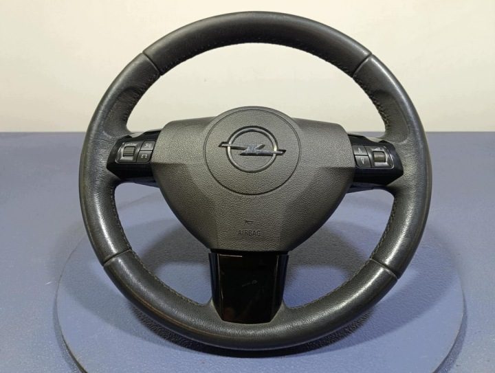 OPEL ASTRA H РЕСТАЙЛИНГ 06-14 РУЛЬ КОЖАНЫЙ МУЛЬТИФУНКЦИОНАЛЬНЫЙ 13326397, фото 1
