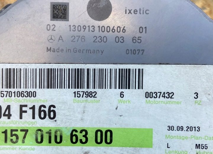 НАСОС ВАКУУМНЫЙ MERCEDES GL GLE ML 5.5 63 AMG M157 2762300365, фото 3