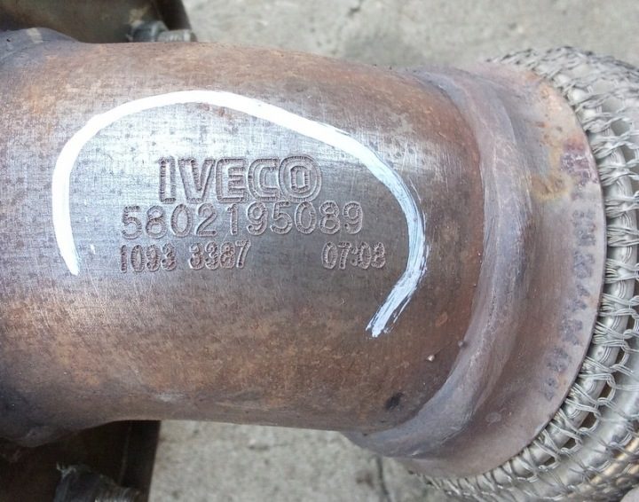 Катализатор DPF труба глушителя 2.3 Iveco Daily 2014, фото 4