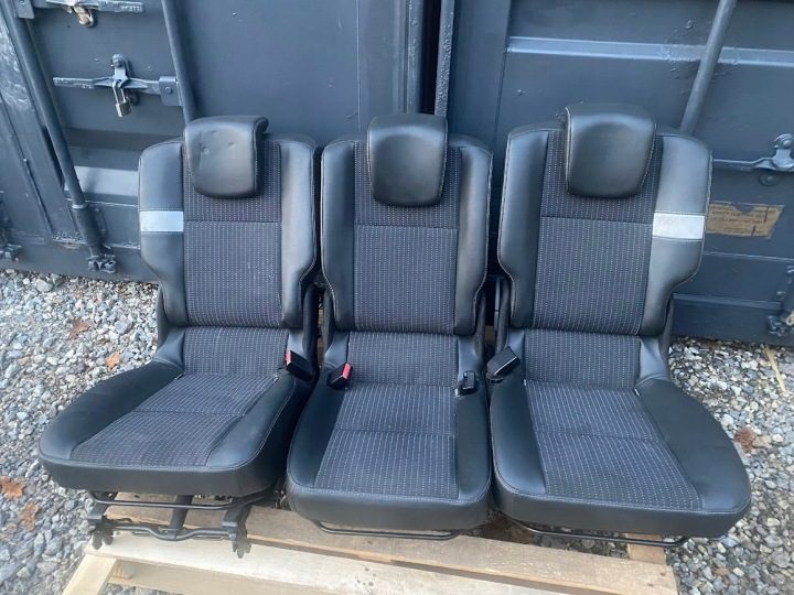 СИДЕНЬЯ ПЕРЕДНИЕ ЗАДНИЕ RENAULT SCENIC 3 III ПОЛУКОЖА, фото 7
