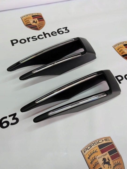 ЛЕВЫЙ LED ПОВОРОТНИК БАМПЕРА ПЕРЕДНИЙ PORSCHE MACAN ТУРБО GTS 2014-2018, фото 2