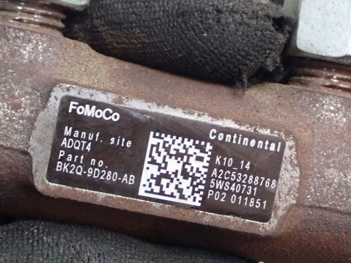 Топливная рампа датчик BK2Q-9D280-AB Ford Transit Custom 2.2TDCi Drff 16 г., фото 3
