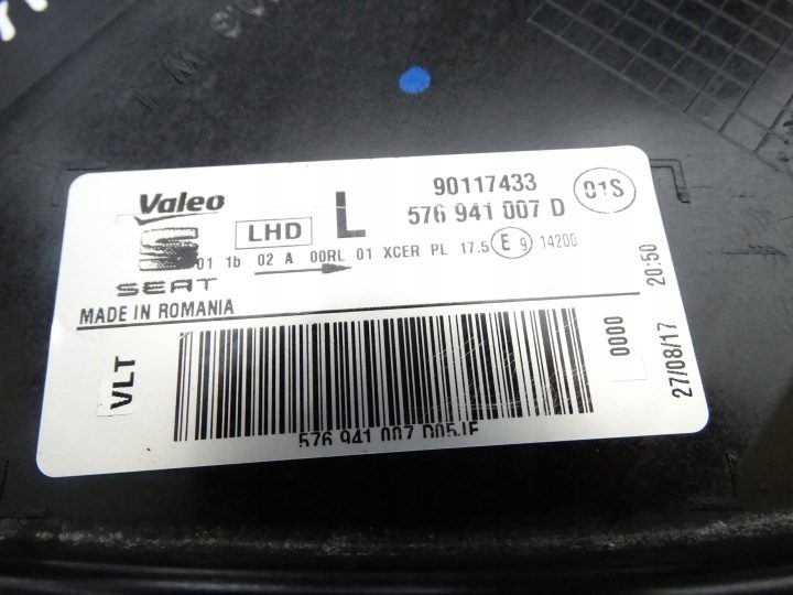 Фара Full LED левая передняя Seat Ateca 576941007D на запчасти, фото 7