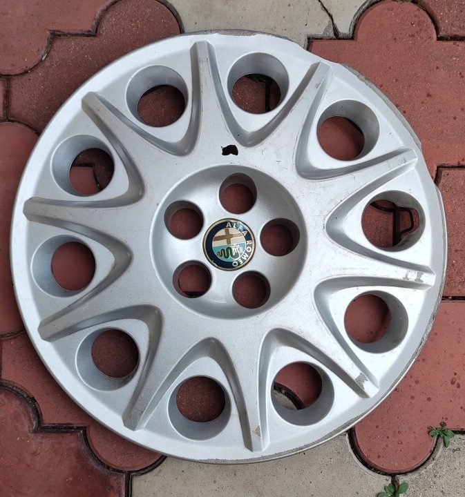 Колпак Alfa Romeo OE Оригинальный 15" серебристый, фото 3