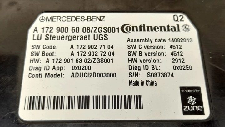 Усилитель антенный Mercedes-Benz CLS C218 AMG A1729002809, фото 2