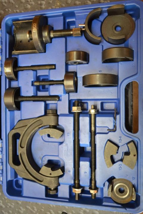 Комплект инструментов для ściągania втулок gumowo-metalowych для Toyota 13 шт. BGS, фото 9