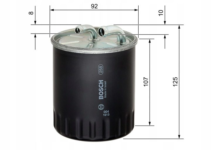 Топливный фильтр Bosch przewodowy дизель 90 мм x 125 мм, фото 2