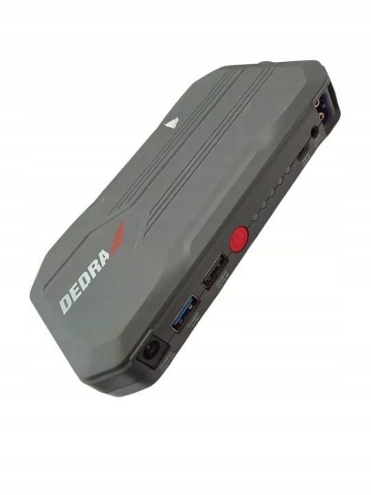 Устройство для пуска DEDRA Jump Стартер 12000 мАч USB-C LED Booster 44,4 Вт·ч, фото 1