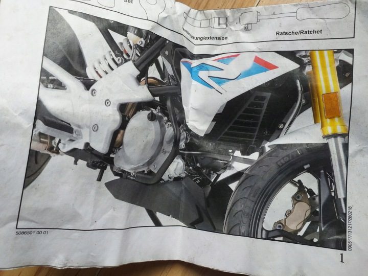 BMW G 310 R G 310 GS ЗАЩИТНЫЕ ДУГИ ЗАЩИТА ДВИГАТЕЛЯ WUNDERLICH 40573, фото 6