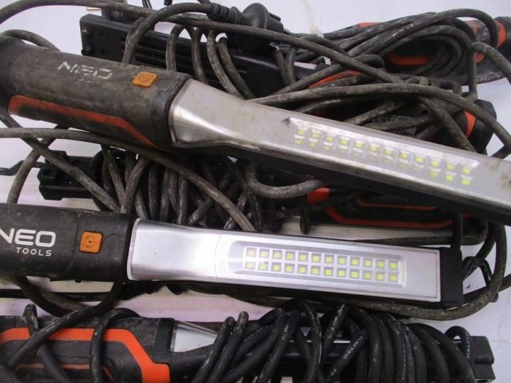 NEO ЛАМПА ПЕРЕНОСНАЯ АККУМУЛЯТОРНАЯ 2x2200mAh 2x350 lm LED SMDmagnes 99-047, фото 3
