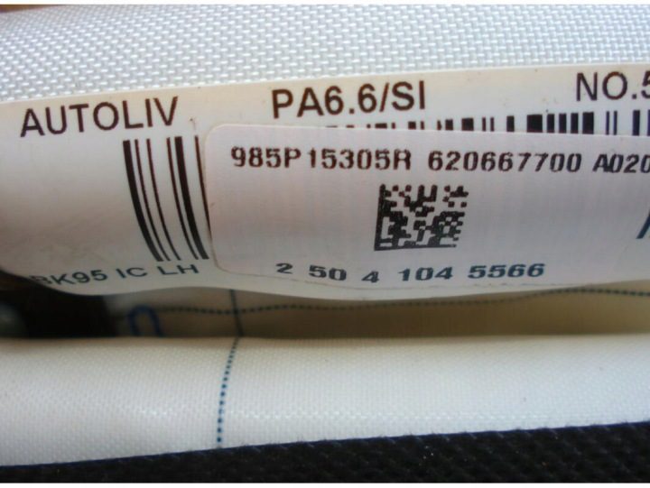 ПОДУШКА БЕЗОПАСНОСТИ AIRBAG ШТОРКА ЛЕВАЯ RENAULT MEGANE III РЕСТАЙЛИНГ 985P15305R, фото 2