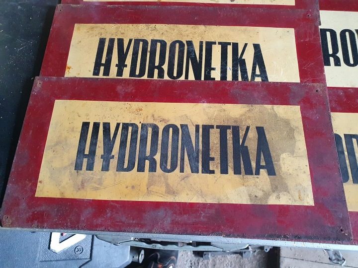 ТАБЛИЧКА INFORMACYJNA ПНР HYDRONETKA ОРИГ. BLASZANA, фото 3