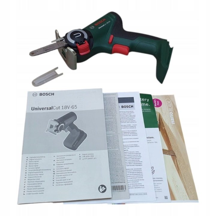 Bosch UniversalCut 18V-65 аккумуляторная Mini пила NanoBlade цепная SOLO, фото 2