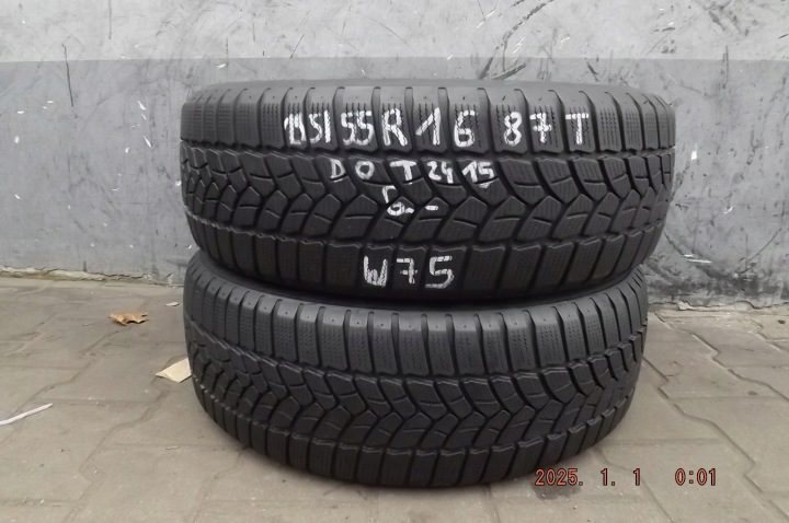2× Шина зимняя Firestone Winterhawk 3 195/55R16 87 т сцепление на снегу (3PMSF), фото 2