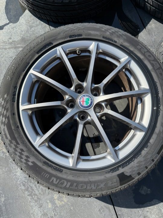 КОЛЕСА ДИСКИ С ШИНАМИ ALFA ROMEO GIULIA 225/50R17, фото 4