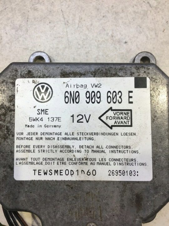 Датчик блок SRS Volkswagen OE 6N0909603E, фото 2