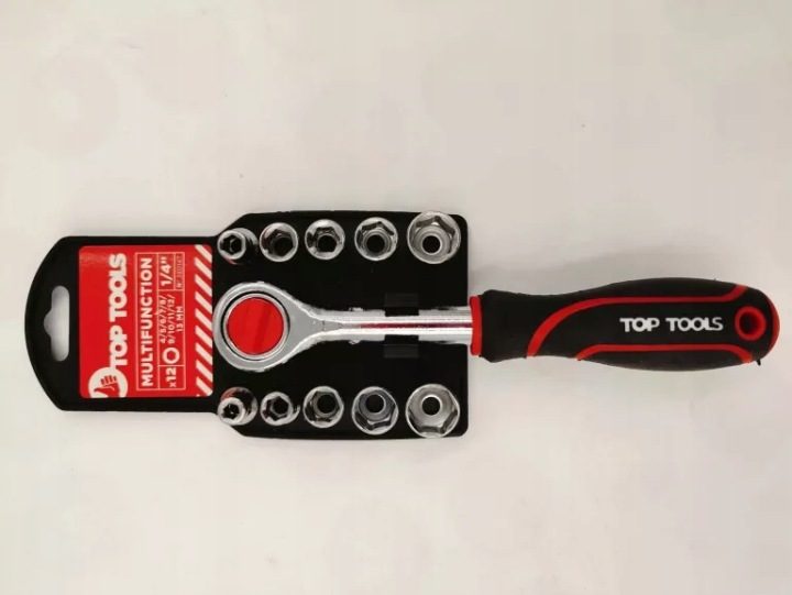 ТОРЦЕВЫЕ ГОЛОВКИ 1/4, КОМПЛЕКТ 12 шт. 38D147 TOP TOOLS, фото 1