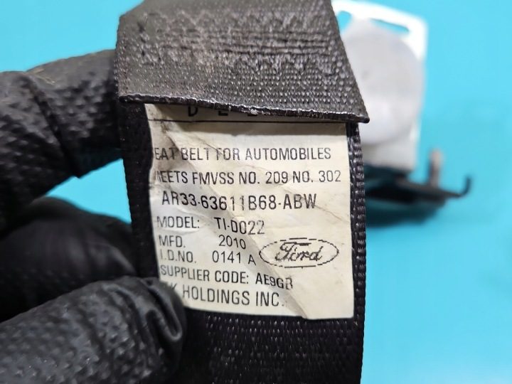 РЕМЕНЬ БЕЗОПАСНОСТИ ЗАДНИЙ ЛЕВЫЙ FORD MUSTANG V 04-14 2028493-AD, фото 7