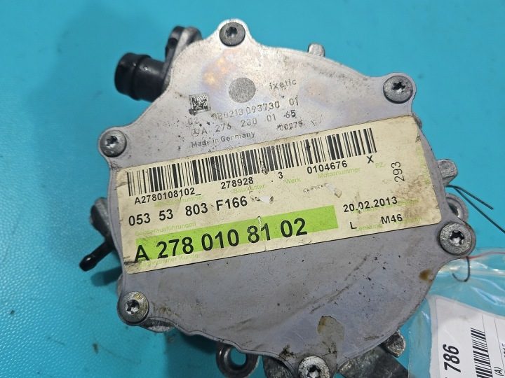 НАСОС ВАКУУМНЫЙ MERCEDES GL II X166 4,7 V8 278928 A2780108102 05353803F166 A276, фото 6