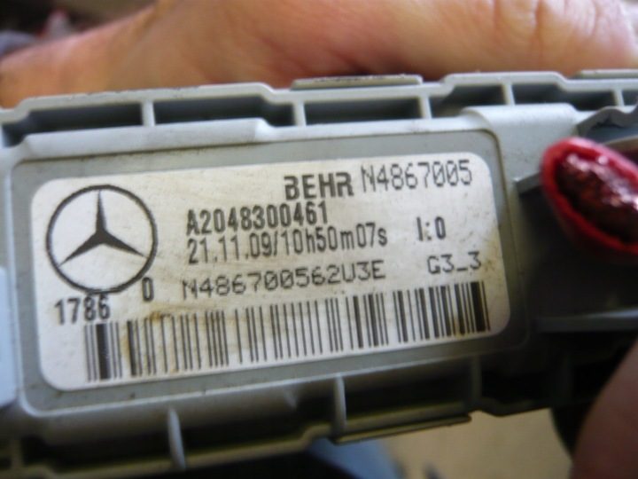 Mercedes w212 e-класс отопитель электрический a2048300461, фото 2